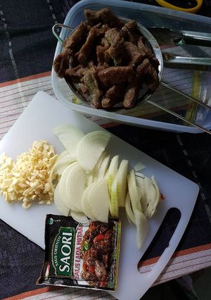 Foto resep Daging saos saori lada hitam