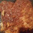 Budín de pan con dulce de membrillo y banana
