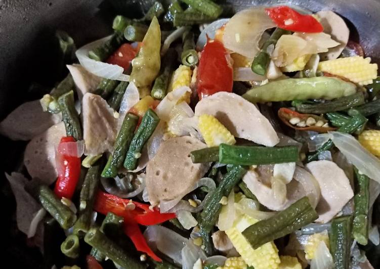 Resep Tumis kacang panjang baso putren yang Lezat Sekali