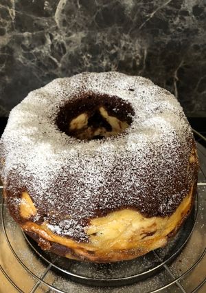 Kakaós túrós kuglóf recept fotója