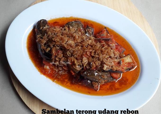 Sambelan terong udang rebon