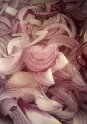 A picture of Onion pickles.
