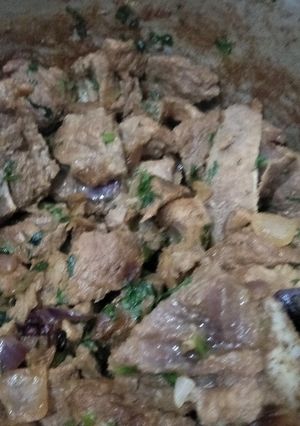 A picture of Fried beef.