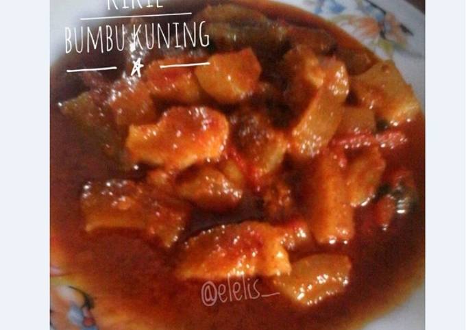 Standar Bagaimana cara bikin Kikil Sapi Bumbu Kuning yang nikmat