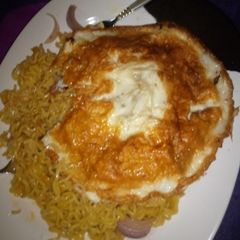 A picture of Indomie and Fried Egg.
