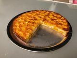 Maxi gâteau façon tarte aux mirabelles et miel