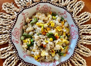 Hình của món Cơm chiên rau củ chay 🥕 🌽 🥚.