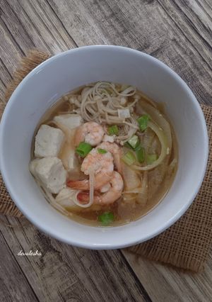 Foto resep Sup Tahu Enoki Udang