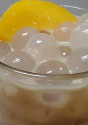 Hình của món Trà sữa đào trân châu trắng handmade.