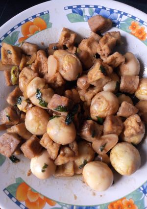 Foto resep Telur puyu saos tiram tahu tempe