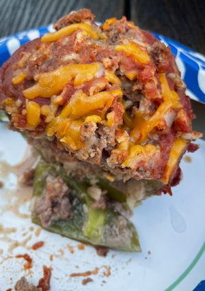 A picture of Stuffed peppers ￼.