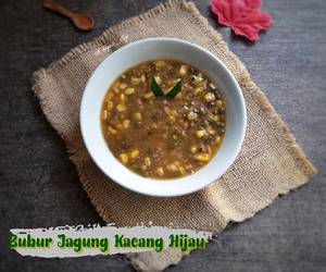 Fresh, Menyajikan Bubur jagung kacang hijau Enak Sederhana