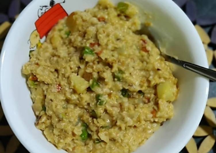 Simple Way to Make Ultimate Masala oats/mix veg oats/oats upma recipe