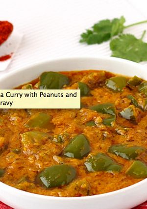 A picture of Capsicum Masala Curry.