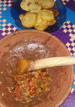 Foto resep Kentang Goreng + Sambal Jerit