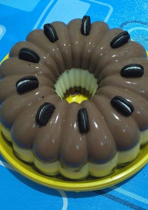 Foto resep Puding coklat oreo
