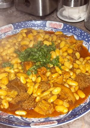 صورة لوصفة تقلية باللوبيا البيضاء