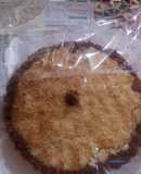 Tarta de coco y dulce de leche.