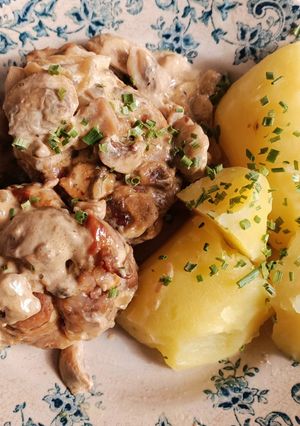 Une photo de Filet mignon à la crème champignons au Cook Expert