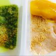 Bubur Quinoa Cheese Salmon Mango Sauce+Ayam Brokoli buncis Tabur