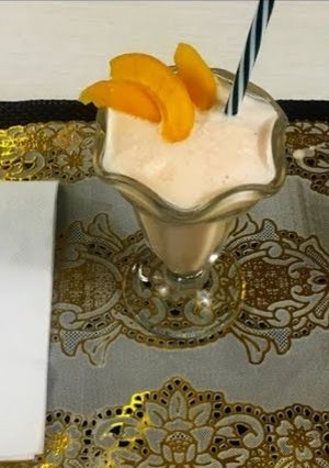 Una foto de Smoothie de durazno