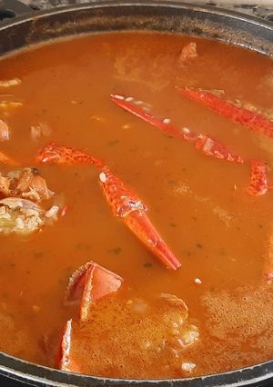 Una foto de Arroz caldoso con bogavante