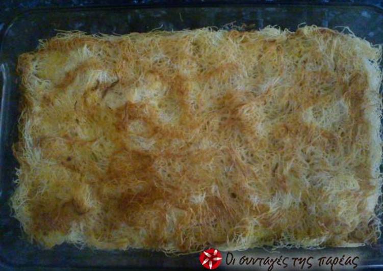 Recipe of Perfect Kasseropita with kataifi filo dough