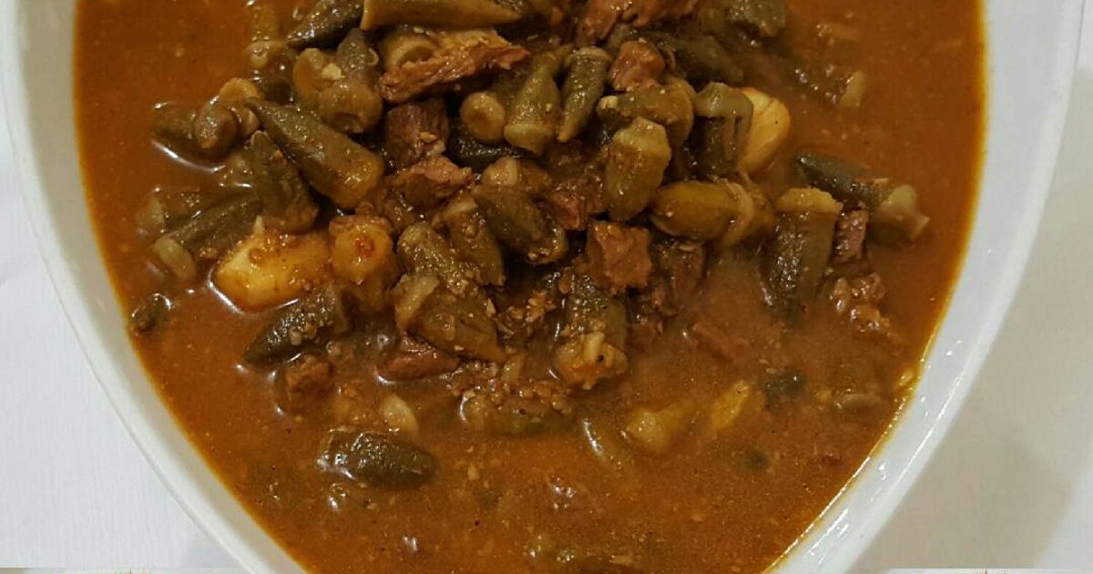 طريقة عمل بامية مع ارز - كوكباد