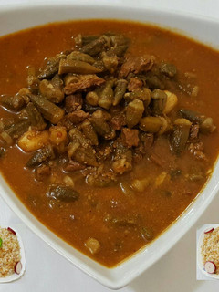 صورة لوصفة بامية ورز
