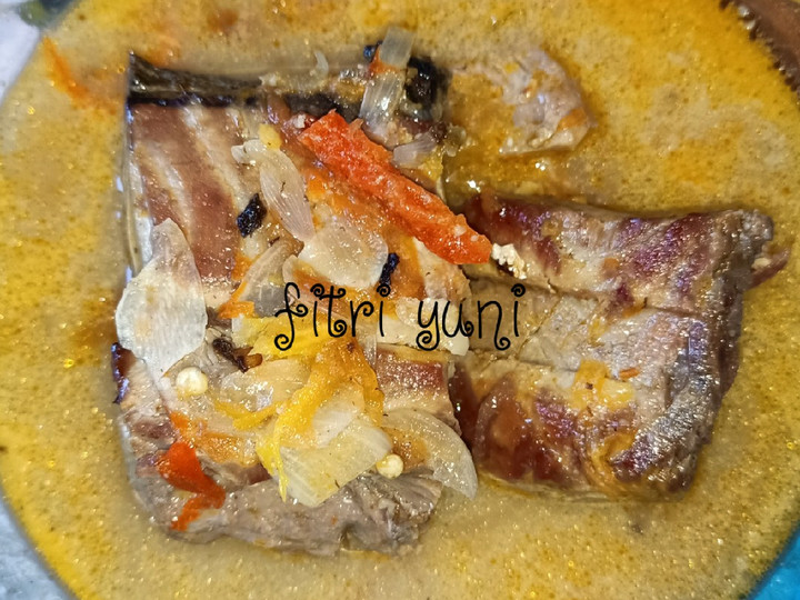 Resep 3. Ikan Tuna Asap Gapit Kuah Santan (masak sederhana ga ribet), Enak Banget