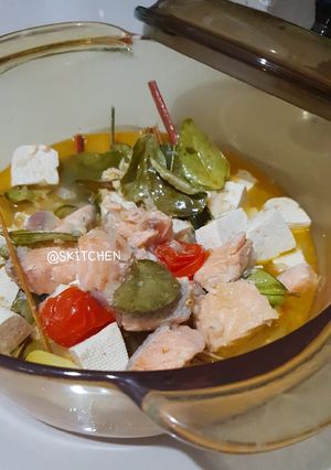 Foto resep Sup Tom Yum Salmon Tahu