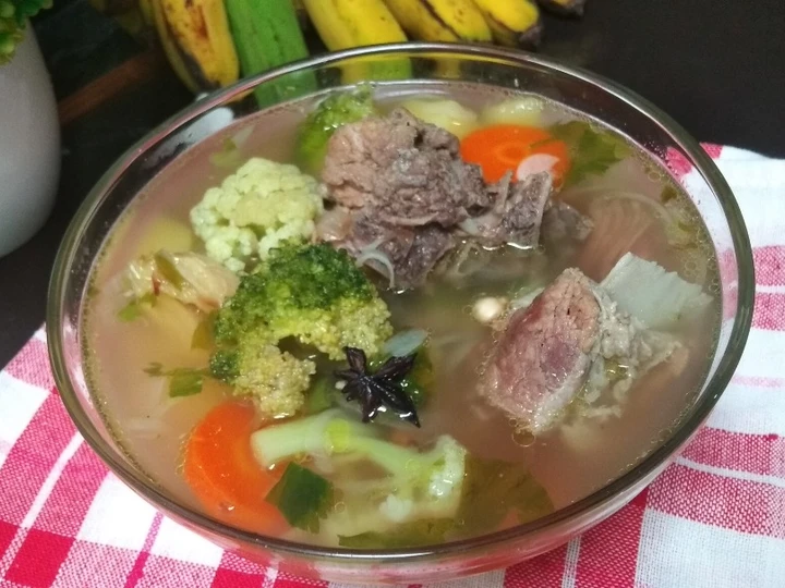 Cara Mudah Membikin Resep 21. Sup Tulang Sapi 10:30:10. Empuuuuuk yang Sempurna Anti Ribet, Uenak Banget