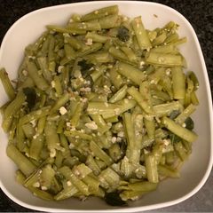A picture of Gavar ki sabji (cluster beans).
