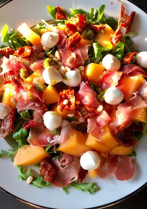 Une photo de Salade italienne au melon