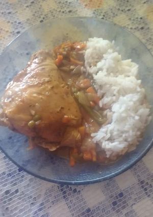 Una foto de Pollo a la portuguesa