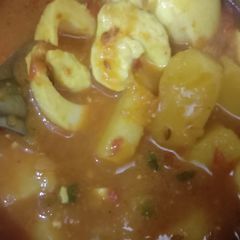 A picture of Potato Egg  Curry.