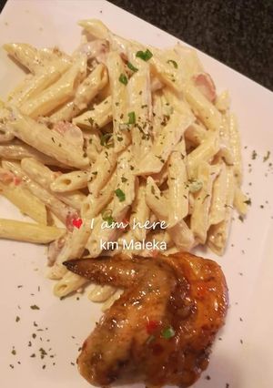 A picture of Macaroni salad.