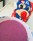 Cháo thịt khoai tím