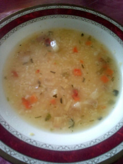 Una foto de Sopa de verdura con panceta