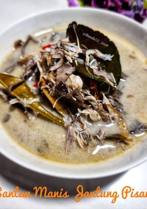 Foto resep 234. Santan Manis Jantung Pisang