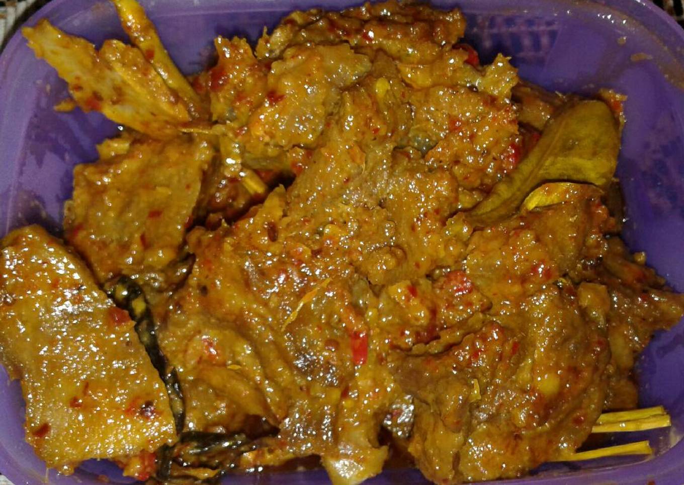 Rendang sapi boncabe