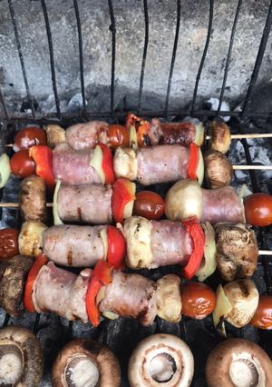 Una foto de Pinchos de salchicha