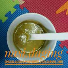 รูปของ Daging Nasi Sledri Bayam Wortel Cambah Tempe Mpasi komplit 4* 6m