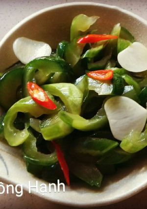 Hình của món Dưa Mắm Chay Mặn Đều Dùng Được.