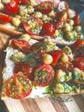 🌿Bruschetta de garbanzos y tomatitos 🌿