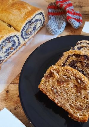 Tejmentes mákos és mandulás bejgli recept fotója