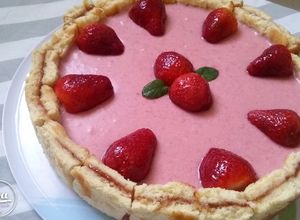 Una foto de Torta Charlotte de frutillas