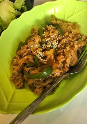 Foto resep Beef teriyaki ala yoshinoya nya sherly