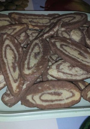 Una foto de Galletitas de vainilla y chocolate!