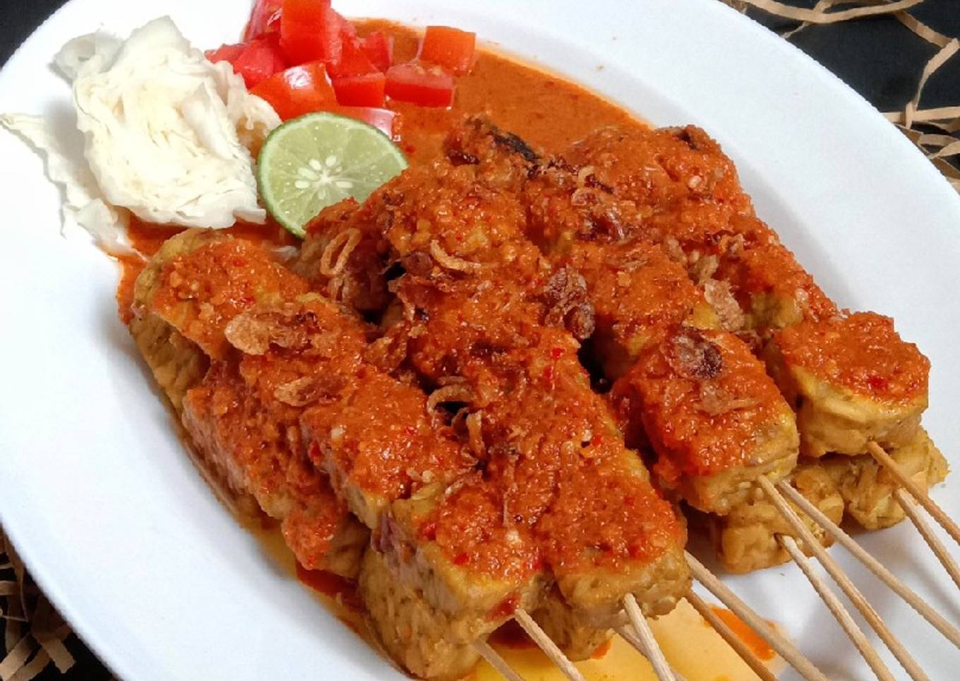 Sate Tempe Sambal Plecing Bali